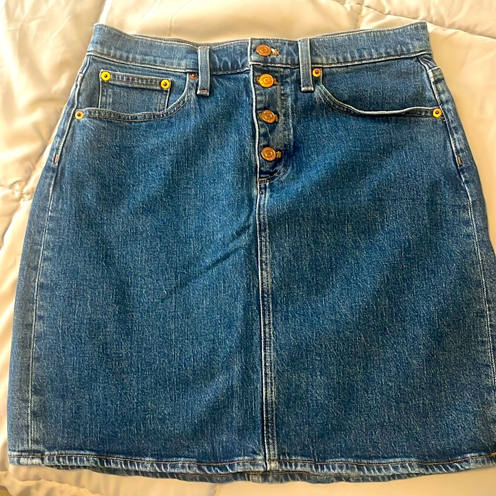 J Crew Denim Miniskirt